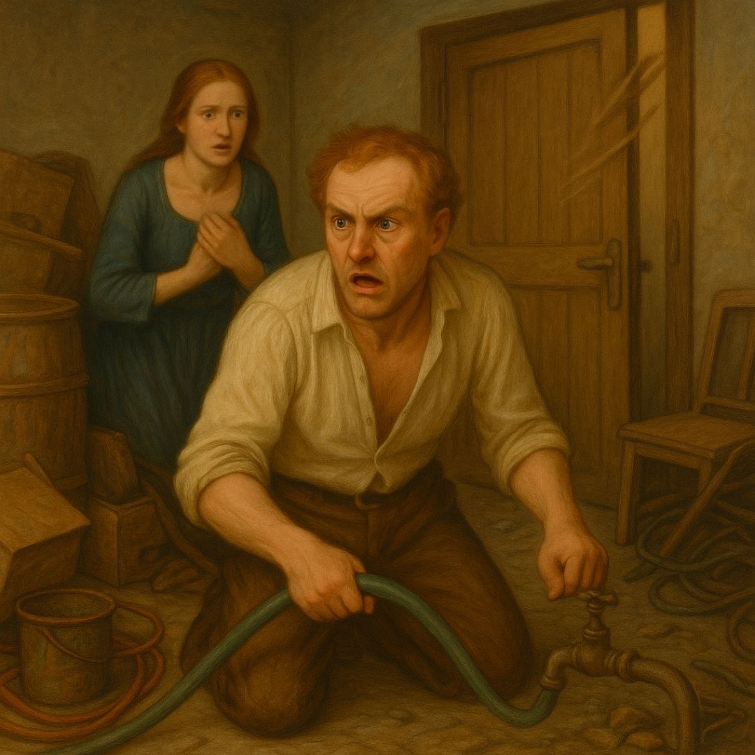 Bodrumda gerilim dolu hikâye sahnesi Bodrumda gerilim dolu hikâye sahnesi