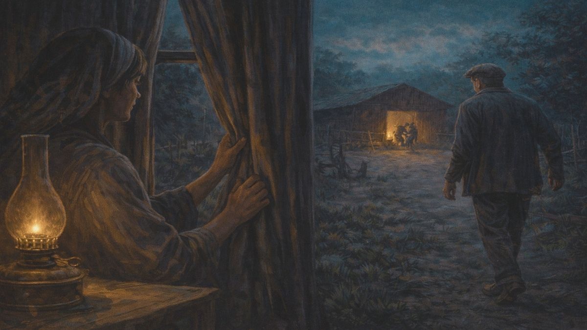 1942 yılında Bahadın’da geçen bir gecede, bir çocuğun kaderini belirleyen sessiz ve karanlık anı simgeleyen sahne