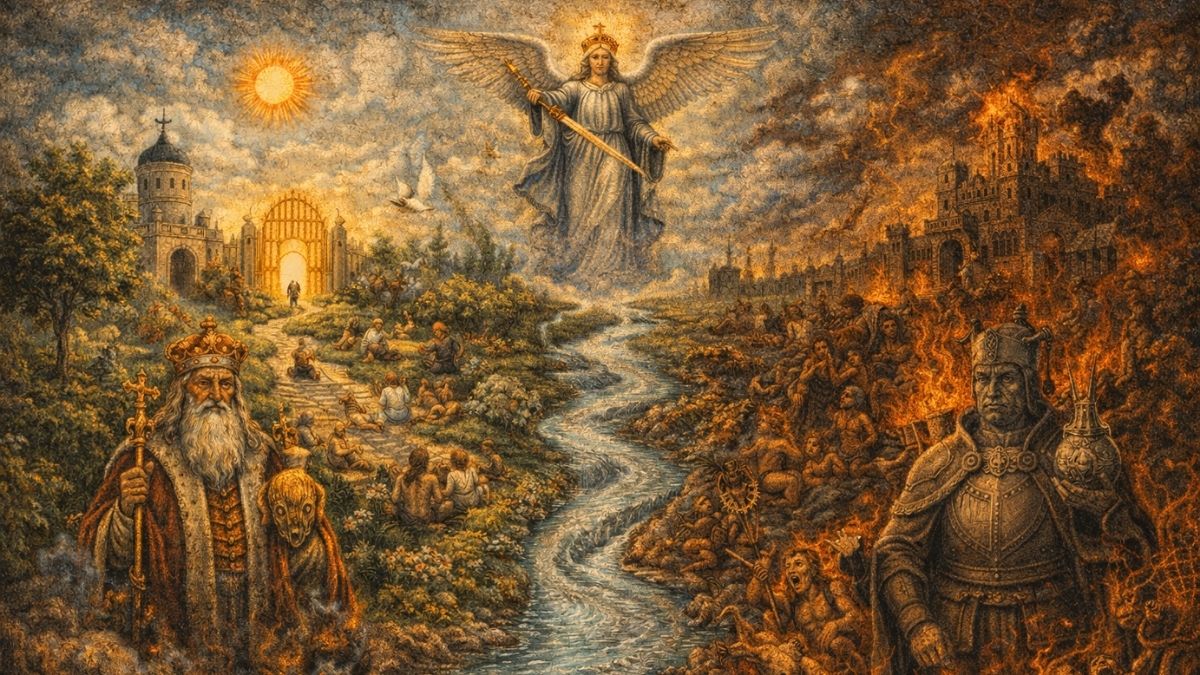 Şeriat Kapısı ve İkilikler Şeriat kapısı nedir sorusunda cennet ve cehennem sembolleri