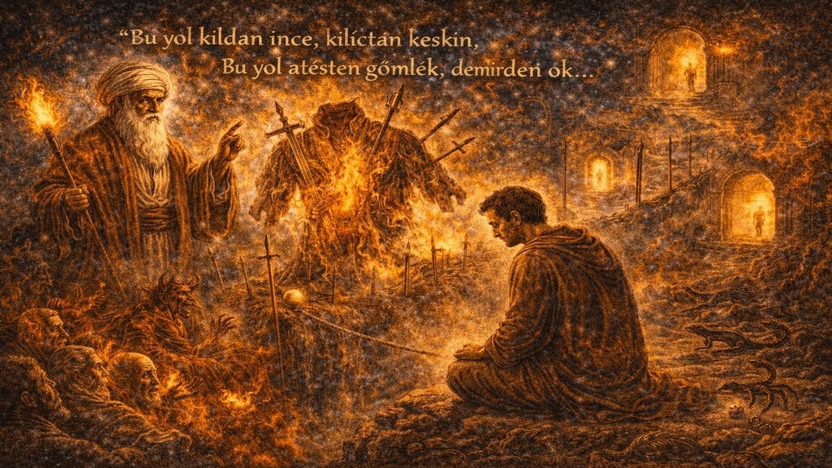 Tarikat kapısında ateşten gömlek giyen yolcunun arınma süreci