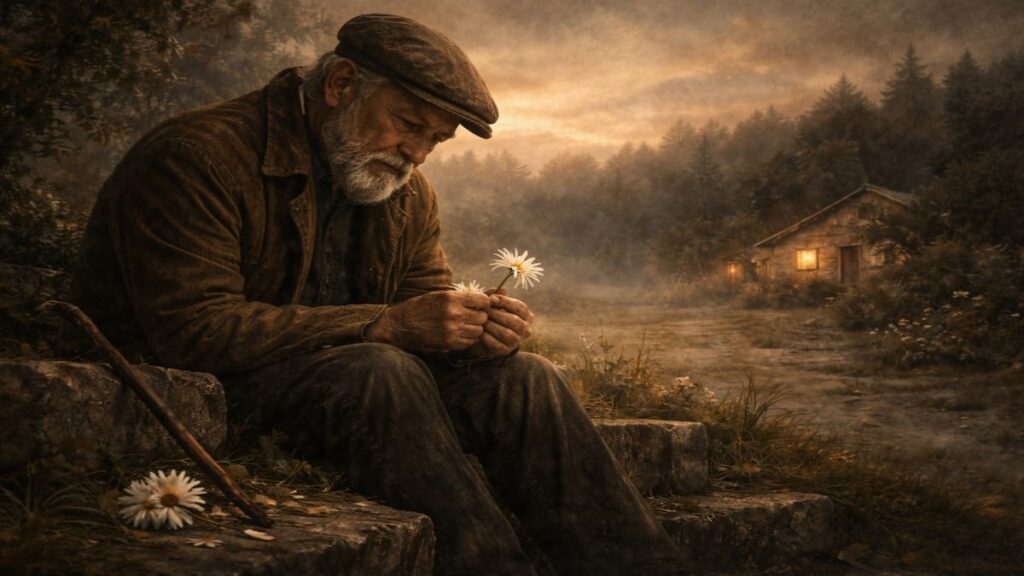 İncitme Şiiri’ni simgeleyen, kırmamaya ve incitmemeye dair hüzünlü ve sade bir sahne