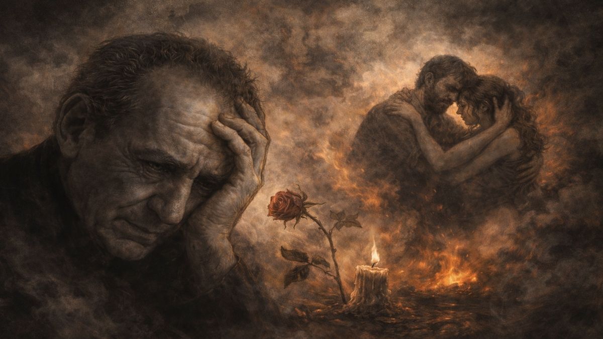 Rücu Şiiri – Aslına Dönüşün Sessiz Yüzü Rücu Şiiri’ni simgeleyen, pişmanlık ve aslına dönüş temasını anlatan hüzünlü alegorik sahne