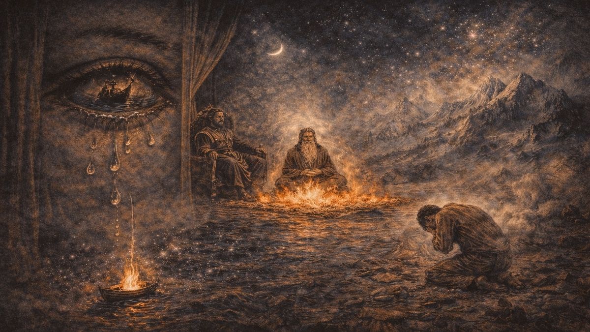 Dostluk Aşkı – Bin Perdeli Sevdanın Alegorisi Dostluk Aşkı şiirindeki bin perdeli sevdayı, sınıfsal mesafeyi, aşka secdeyi ve yoklukla kararan kâinatı betimleyen çok katmanlı alegorik görsel