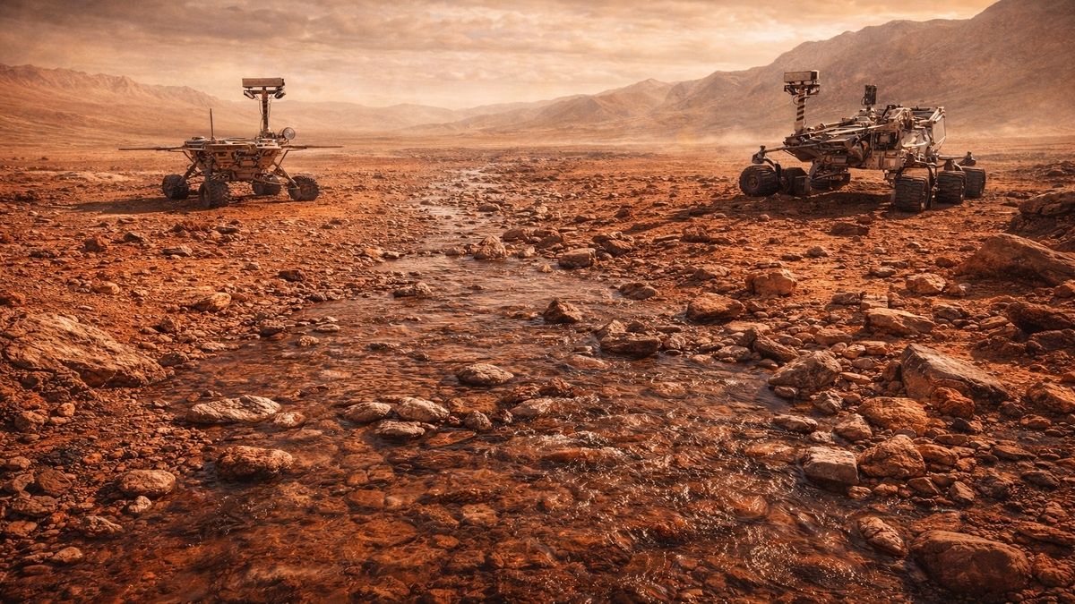 Mars’ta Bir Zamanlar Göller ve Nehirler Var mıydı? Mars’ta bir zamanlar göller ve nehirler var mıydı sorusuna kanıt oluşturan eski nehir yatağı ve mars yüzeyi