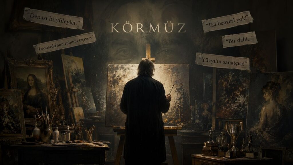 Ressamın Tablosu öyküsündeki gizemli ressam Körmüz, tabloları ve ödülleri arasında